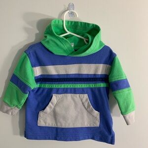 Hanna Andersson blue green toddler sweatshirt hoodie